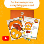 Craftikit® 20 Award-Winning Dinosaur Crafts for Kids - Award-Winning All-Inclusive Fun Dinosaur Crafts for Kids Ages 3-5, Organized Toddler Craft Kit