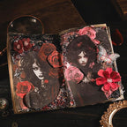 Gothic Scrapbook Paper Set, 180 PCS Dark Ephemera Pack for Junk Journaling, Scrapbooking, Crafting, DIY Projects, Diaries, and Art Supplies