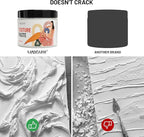 KAMENSKAYA Texture Paste - Modeling Paste Acrylic Medium - Dense White, 16.9 fl oz (500 ml)