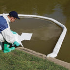 PIG Oil Boom - Oil-Only Absorbent Boom - 2 Pack - 8" x 10' Boom - Absorbs up to 12 gallons per Boom - BOM400