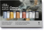 Winsor & Newton Cotman Watercolor Paint Set, 6 Metallic Colors, 8ml (0.27-oz) Tubes