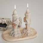 Skull Candle Light Mold Skull - Resin Casting Silicone Molds for Home Decor & Candle Making Wave Spiral Mold