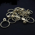 Leekayer #5 Gold Metallic Nylon Coil Zippers by The Yard Bulk 10 Yards Beige Zipper Tape with 25pcs Gold Ring Pull Sliders for DIY Sewing Tailor Craft Bag(Beige)
