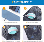HTVRONT Iron on Patches for Clothing Repair 4 Rolls - Denim Patches for Jeans Kit 4" by 20", 4 Rolls of Iron On Denim Patches for Jeans Inside & Clothing Repair (Light Blue)