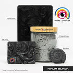 Eye Candy Premium Mica Powder Pigment “Ninja Black” (25g) Multipurpose DIY Arts and Crafts Additive | Woodworking, Epoxy, Resin, Bath Bombs, Paint, Soap, Nail Polish, Lip Balm (Ninja Black, 25G)