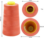 Tortoise 4 Cones of 3000 Yards Each Spool Thread for All Purpose, Quilting, Serger, Overlock Sewing Machines - 100% Polyester - 40S/2 - Watermelon Red