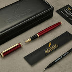 BEILUNER Luxury Rollerball Pen,24K Gold Trim,Noble and Elegant Designs,Schneider Ink Refill, Best Roller Ball Pen Gift Set for Men & Women, Professional, Executive Office, Nice Pens