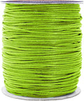 Mandala Crafts 1.5mm 109 Yards Yellow Green Cotton Waxed Cord for Jewelry Making Bracelet Cord Waxed String - Beading String Thread Jewelry Cords for Necklaces String