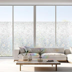 Hilarious Privacy Window Film, Tulip Window Vinyl, Stained Glass Static Stickers, 3D Decorations for Glass Windows, Removable Window Covering, Adhesive-Free Stickers (23.6'' x 118'')