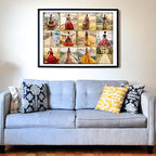 Think2Master Beautiful Dresses from Around The World 500 Pieces Large Format Jigsaw Puzzle for Kids 12+, Teens, Adults & Families. Elegant Dresses Vibrant Colors, Cultural Art Size: 26.8” X 18.9”