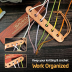 Savina Wooden Yarn Divider - Knitting Yarn Organizer, Yarn Splitter, Crochet Yarn Tender, Knitting On The Go - Makes Knitting & Crocheting with Multiple Colors Much Easier