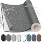 Fabric Repair Patch, 17X158 Inch Fabric Large Repair Tape, Self-Adhesive Patches for Furniture, Sofa, Car Interior, Shoes, Hand Bag, Clothing (Dark Grey, 17X158 Inch)