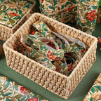 100 Sheet William Morris Tissue Paper, 20x14 inch Vintage Blue Green Floral Printed Wrapping Paper Seamless Print Botanical Flower Tissue Paper for Birthday Wedding Bridal Shower Tea Party DIY Craft