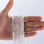Natural White Crystal Rectangle Tube Beads 4x13mm 38cm/str Loose Semi Gemstone Stone Beads for Making Bracelets Necklace Earrings