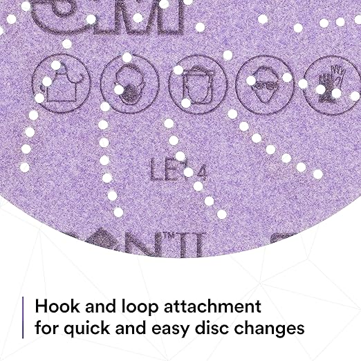 3M Xtract Cubitron II Hookit Clean Sanding Film Disc 775L, 150+, 6 in, Pack of 50 Hook and Loop Sanding Discs for Paint Preparation and Removal, General Sanding, Refining, Blending, and Featheredge