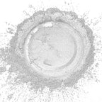Pearl White Mica Powder, Natural Shimmer Mica Powder for Epoxy Resin/Candle/Soap/Lip Gloss/Slime/Bath Bombs/Quicksand/Car Paint pigments.Candle Dye,Soap Making Dye(50g/1.7oz)