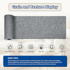 KING MOUNTAIN Linen Repair Patches, Self-Adhesive Linen Fabric Patches, 4 X 63 inch Extra Size, Multi Color, Can be Used for Linen Sofa Repair and Linen Clothes Repair (Grey)