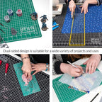 Breman Precision Self Healing Cutting Mat 9x12, 12x18, 18x24 Inch - 3-Pack Rotary Mats for Crafts - 2 Sided 5 Ply PVC Self Healing - Fabric Cutting Mat for Sewing
