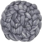 Merino Silk Luxe Tonal Designer Blend. Superfine Merino, Mulberry Silk, Tussah Silk. Top Roving for Spinning or Felting. Stardust 4oz