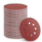 150pcs 60 Grit Sanding Discs, 5-Inch 8-Hole Sandpaper, for Woodworking or Automotive