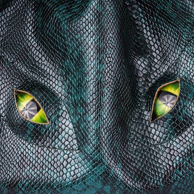 Large DND Dice Bag Leather Dice Storage Bag Dark Green D&D Drawstring Pouch with Pockets for RPG Table Games - Can Hold 200+ Polyhedral Dice