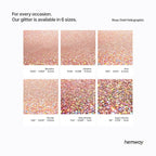 Hemway Polyurethane & Epoxy Resin Glitter 100g / 3.5oz Metallic Crystal Flake Additive for Flooring Jewelry Tumblers Glass Pigment - Chunky (1/40" 0.025" 0.6mm) - Rose Gold Holographic
