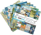 Origami Paper Kit 50 Sheets 6 Inch Square Double Sided Color 10 Vivid Colors for Hand Crafts Origami Paper Arts Creativity.Monet