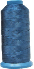Mandala Crafts Bonded Nylon Thread Airforce Blue Heavy Duty Sewing Threads - 1500 YDs Size 69 210D T70 Tex 70 Thread for Leather Jeans Weaving Outdoor Marine Upholstery Threads