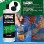U.S. Art Supply 8 oz High Gloss Varnish for Acrylic Paintings - Clear Protective Finish with UV Protection