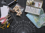 XNM Premium Self Healing Cutting Mat - 18 Inches by 24 inches - A2, 3 Layer Quality PVC Construction - Dual Sided, Imperial and Metric Grid Lines - Perfect for Cutting, Sewing, and Crafts