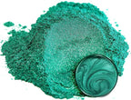 Eye Candy Pigments Premium Green Mica Powder - Okinawa Green (50gr) - for Epoxy, Resin, Soap, Paint, Woodworking, Acrylic Pouring, Bath Bombs, Fishing Lures - DIY Arts and Crafts Additive