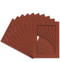 Pack of TEN 11x14 Mats Bevel Cut for 8.5x11 Photos - Acid Free Football Texture Precut Matboards For Pictures, Photos, Framing - 4-ply Thickness