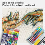ARTISTRO 60 Acrylic Paint Pens, Art Set Acrylic Paint Markers, Fabric Markers for Textile, Canvas, Rock, Glass, Wood, Paper, Pumpkin, DIY, Paint Markers for Kids and Adults