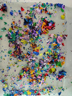 Gilding Flakes,Gold Foil Flakes for Resin,Blue Red Purple Pink Metallic Foil Flakes for Resin Jewelry Making,Nails,Painting Art,Crafts and Slime (Green)