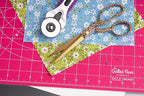 The Quilted Bear Rotating Cutting Mat 7" x 7" - Locking & Rotating Self Healing Cutting Board for Sewing, Fabric & Effortless Quilting - 360 Degree Sewing Supplies Mat for Craft Table (Pink)