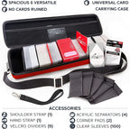 Quiver Time 's Red Card Case, Perfect for MTG Deck, Premium Storage Box, for Trading Cards, and Playing Card Storage, Ideal for Carrying Magic The Gathering and Game TCG Enthusiasts Recommended