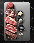 Titanium Cutting Board,100% Pure Titanium Kitchen Cutting Board, Non-Toxic & Dishwasher Safe, Durable and Hygienic for Meat, Fruit & Vegetables (16L*10W)