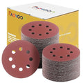Sanding Disc 5 Inch 8 Hole, 100 Pcs Orbital Sanding Discs Hook and Loop, Sandpaper for polishing and Grinding, 400 Grit Sand Paper for Random Orbital Sander