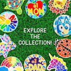 Creative Roots Mosaic Unicorn Stepping Stone, Includes 7-Inch Ceramic Stone & 6 Vibrant Paints, DIY Garden Stepping Stone Kit for Kids Ages 6+