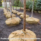 Burlap Fabric - Garden Burlap Fabric Roll Natural Jute Outdoor Fabric Burlap Weed Barrier Trees Trunk Wrap for Crafts Farmhouse Gardening Table Decor for Crafts (19.7" x 20 Feet)