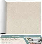 Velvet Repair Patch, Self-Adhesive Flannel Fabric Patch, Multi Colors, Microfiber Patch，Can be Used to Patch Sofas, Car Seats, Handbags, Jacket Holes and Tears (Khaki)