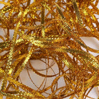 Gold Thin Ribbon 1/8 inch Metallic Braided Double Faced Ribbons Curling Ribbons for Balloon String Crafts Gift Wrapping Party Wedding Christmas Ornaments Decoration 7 Yard x 3 Rolls