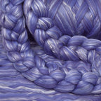 Merino Silk Luxe Tonal Designer Blend. Superfine Merino, Mulberry Silk, Tussah Silk. Top Roving for Spinning or Felting. Velvet Dream 4oz