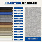 KING MOUNTAIN Linen Repair Patches, Self-Adhesive Linen Fabric Patches, 4 X 63 inch Extra Size, Multi Color, Can be Used for Linen Sofa Repair and Linen Clothes Repair (Light Grey 2.0)