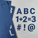 FreshCut Crafts 636 Pcs 1.5 in. Black Bulletin Board Letters & Numbers, Capital Alphabet Letters, Numbers, Punctuation, US Made Card Stock Punch Out Letters for Posters, Bulletin Boards, Classroom