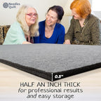 36" x 18" Wool Pressing Mat for Quilting | 100% Natural New Zealand Wool Ironing Mat for Quilters | Quilting Ironing Pad & Wool Pressing Pad for Sewing, Quilters & Craft Projects