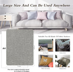 KING MOUNTAIN Fine Linen Repair Patches, Self-Adhesive Linen Fabric Patches, 8X11 inch Extra Size, Multi Color, Can be Used for Linen Sofa Repair and Linen Clothes Repair(Medium Grey,8" x 11")