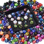 DND RPG Dice Sets 30 x 7 Polyhedral Dice (210pcs) for Dungeons and Dragons Tabletop Role Playing Adventure Games, with a Large Drawstring Bag