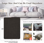 KING MOUNTAIN Coarse Linen Repair Patches, Self-Adhesive Linen Fabric Patches, 8X11 inch 2 PCS, Multi Color, Can be Used for Linen Sofa Repair and Linen Clothes Repair(8" x 11"-2PCS, Ebony Brown)
