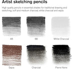 Winsor & Newton Studio Collection Artist Pencils, Sketching Pencils, Set of 6